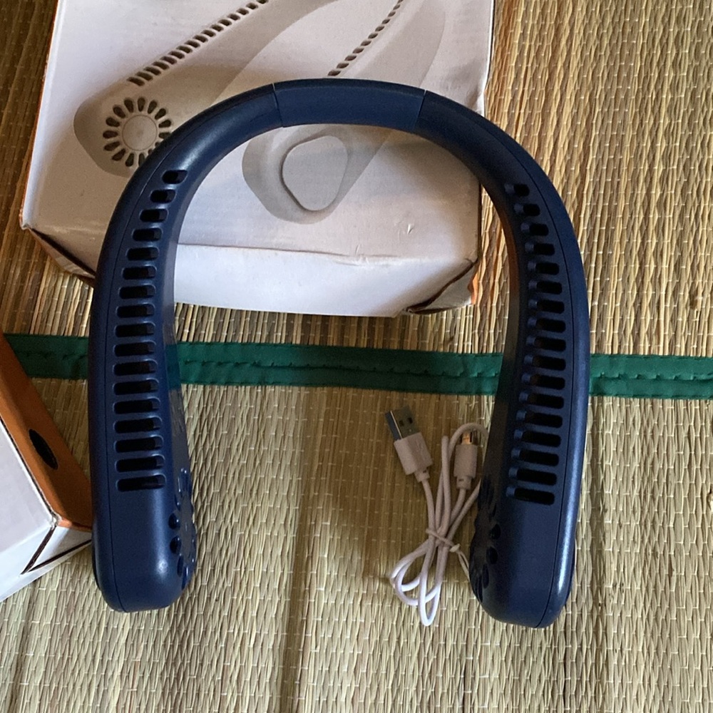 Two FT Bladeless Hanging Neck Fan - blue(New) - Picture 3 of 7